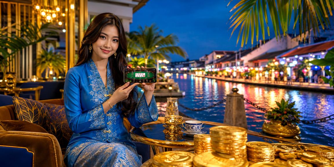 Permainan poker berbaju kurung bergaya Melaka dalam kasino taxi66