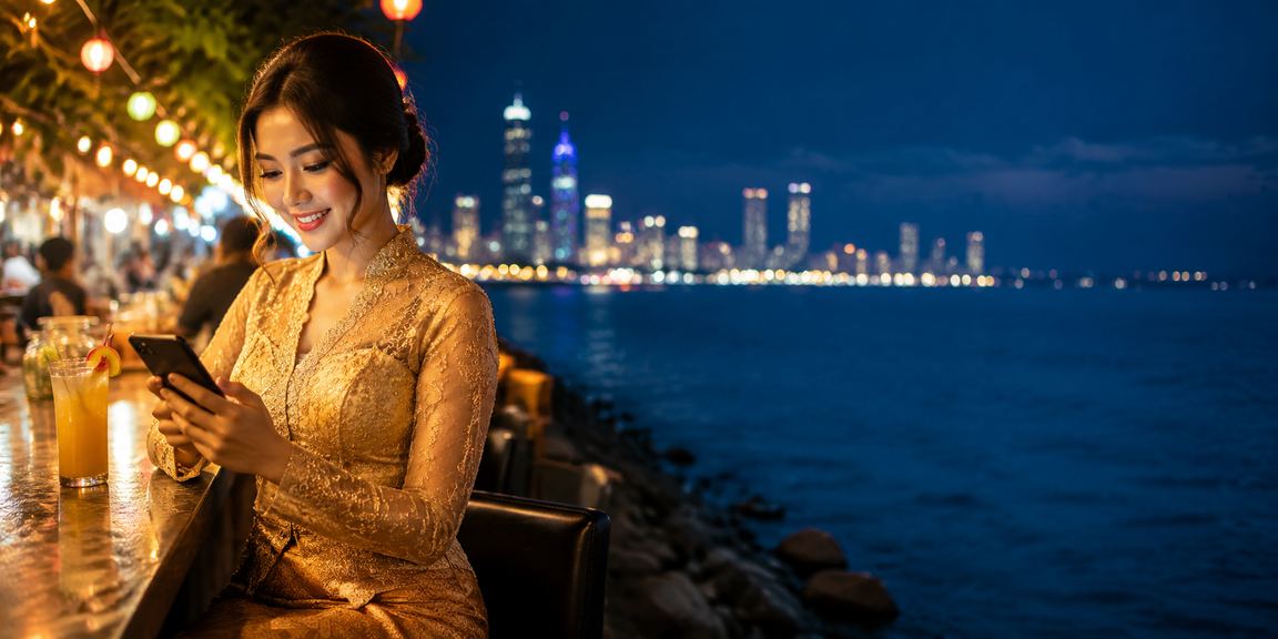 Pengguna wanita Penang mendaftar akaun kasino mudah alih taxi66 dengan mudah